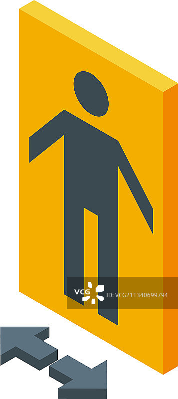 保持距离太空图标等距风格图片素材