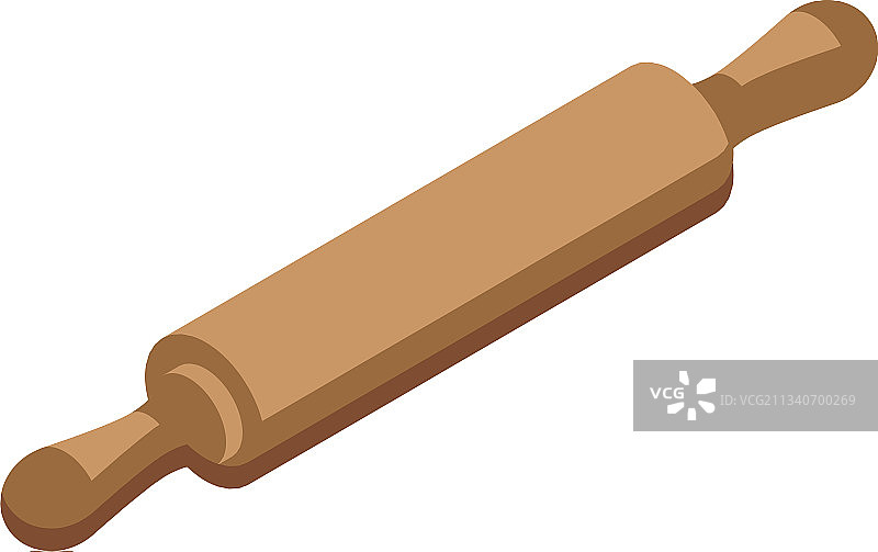 2.5D饼干擀面杖图标图片素材