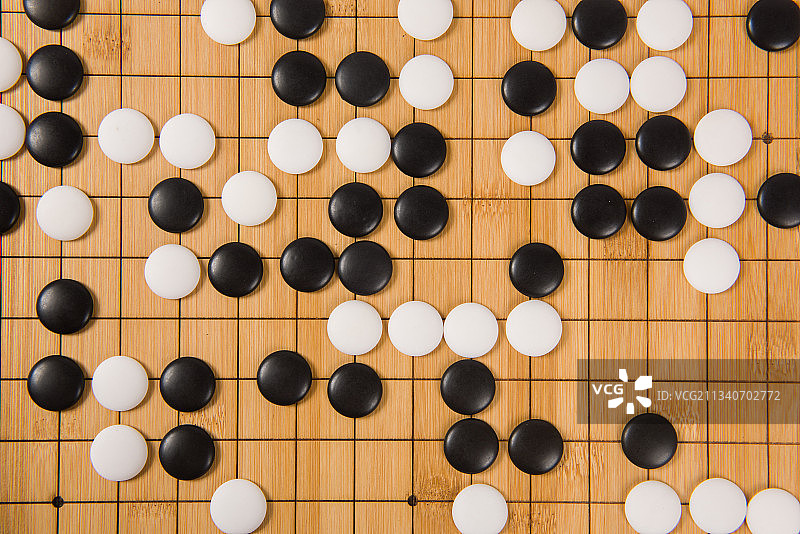 围棋棋盘下棋博弈对弈图片素材