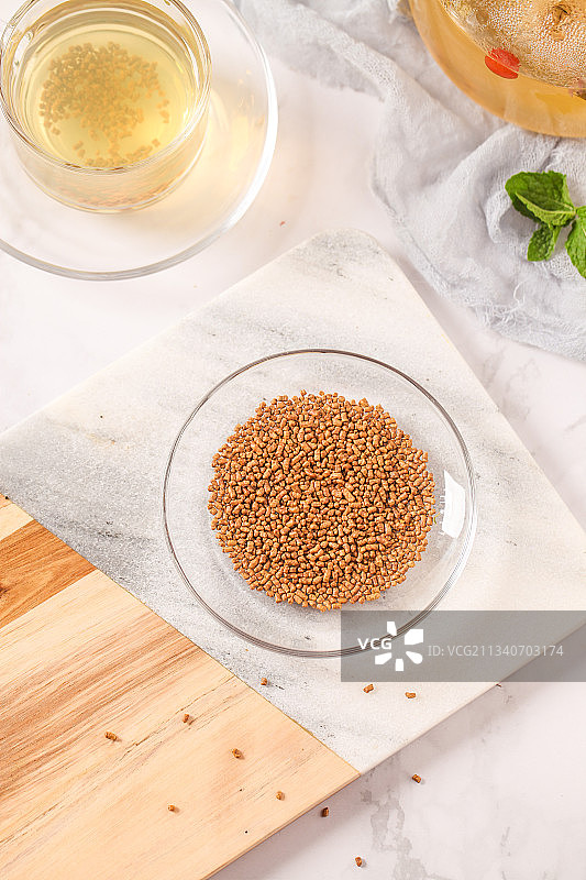 一盘苦荞麦图片素材