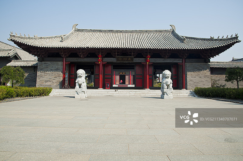 2011-09-25中国，山东省，泰安市，东平县，水浒影视城图片素材