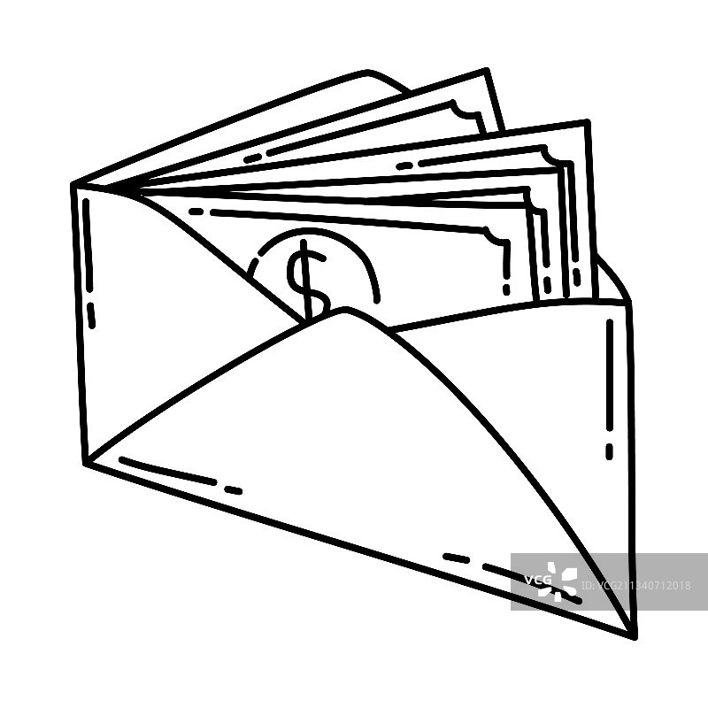 手绘工资图标图片素材