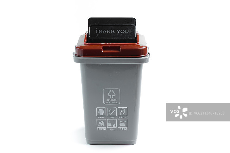 白底上放着垃圾桶图片素材
