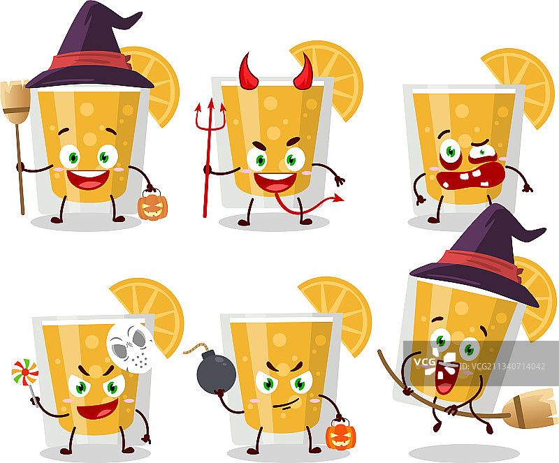 万圣节卡通表情图片素材