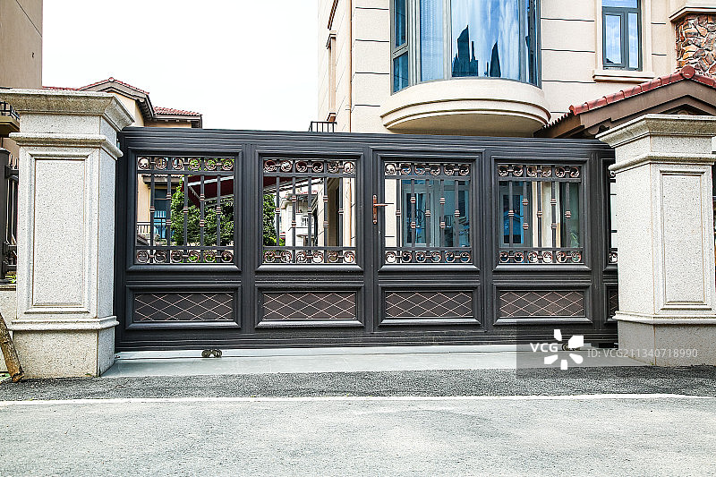 别墅大门图片素材