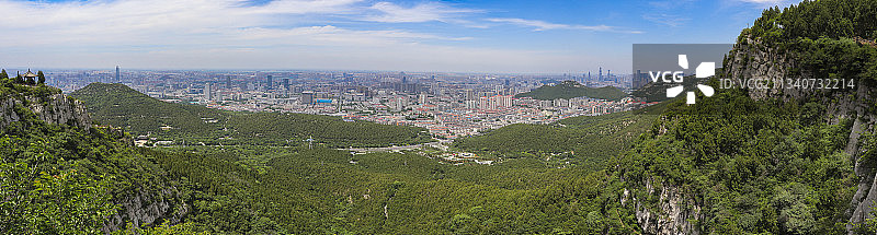济南佛慧山城市大景图片素材