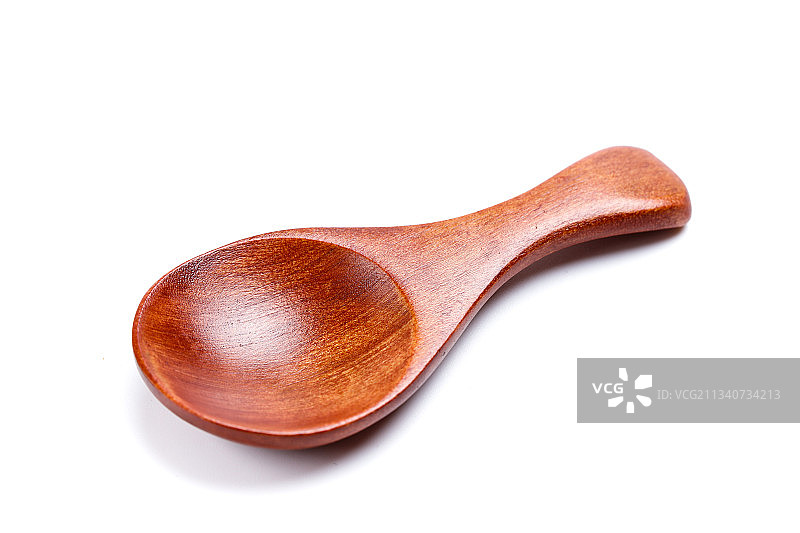白底上放着木勺图片素材