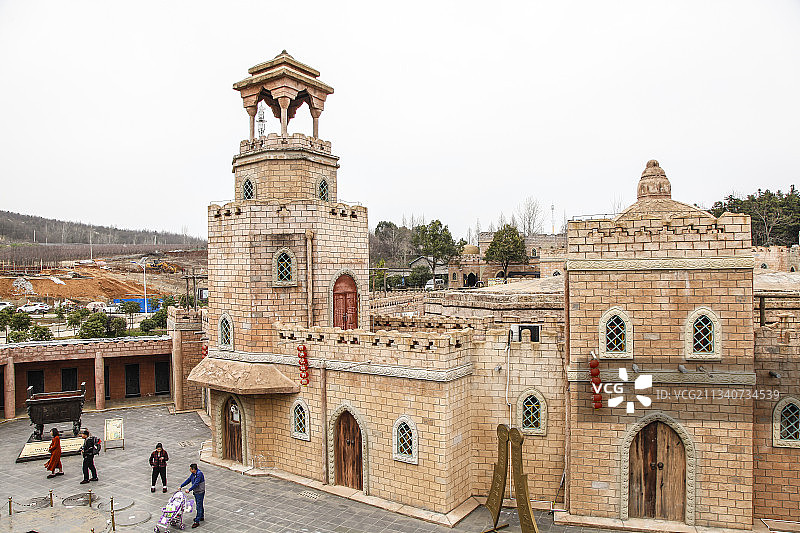 西游记公园的房子图片素材