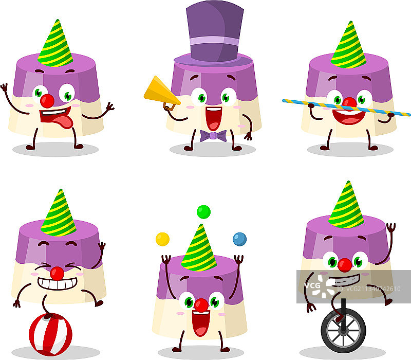 卡通人物马戏团蛋糕图片素材