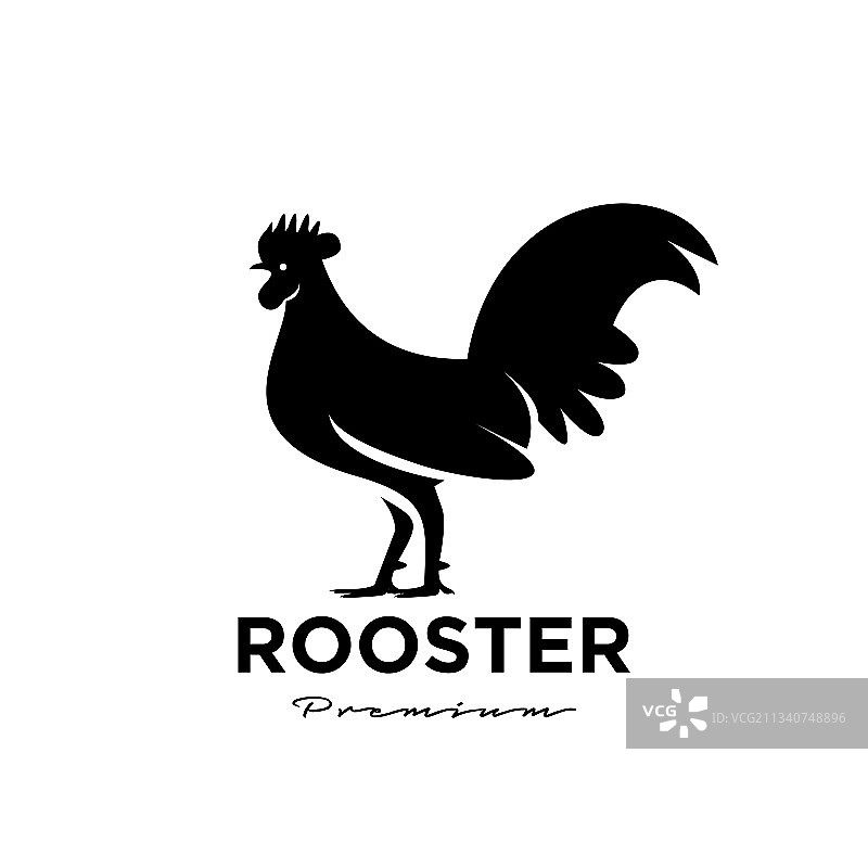 公鸡图标Logo设计模板图片素材