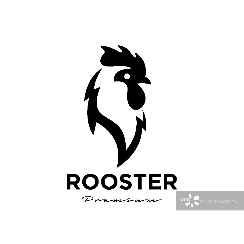 公鸡图标Logo设计模板图片素材