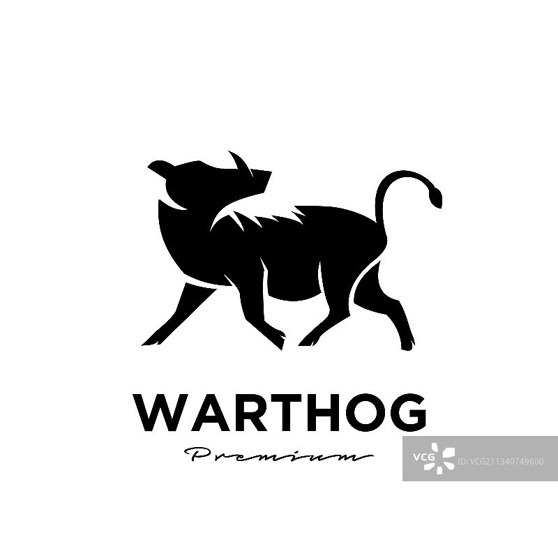 疣猪简约logo设计图片素材