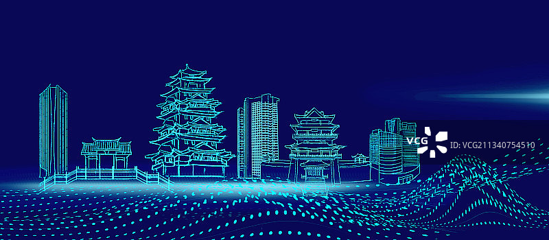 中国风城市建筑惠州图片素材