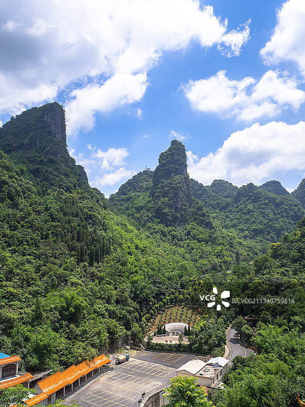 广西南宁马山弄拉景区和普陀寺图片素材