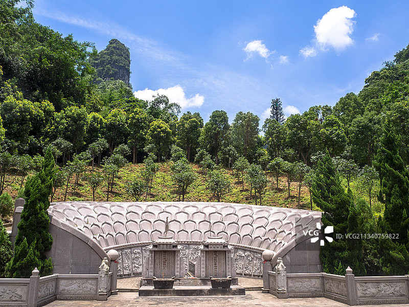 广西南宁马山弄拉景区和普陀寺图片素材