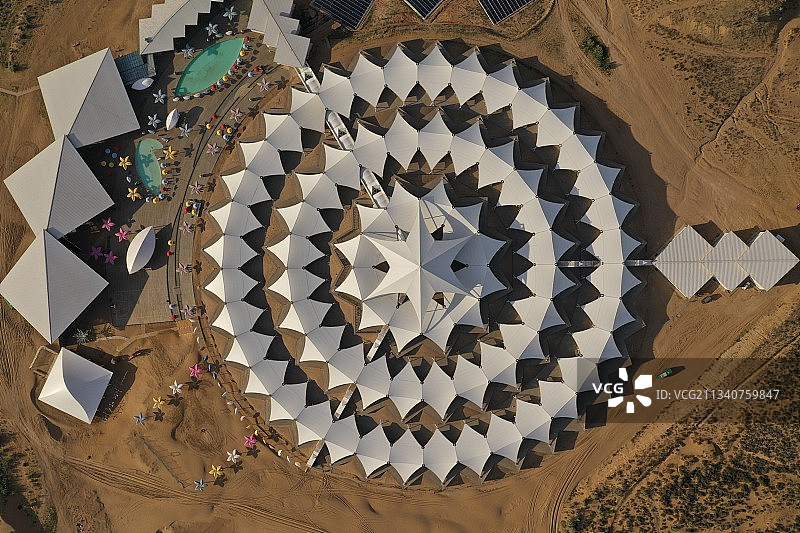 响沙湾莲花沙漠酒店图片素材