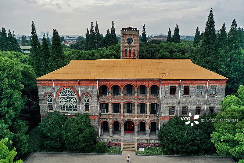 苏州大学航拍图片素材