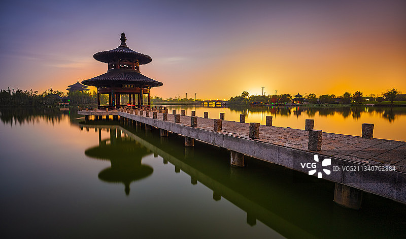 大洋湾的早晨图片素材