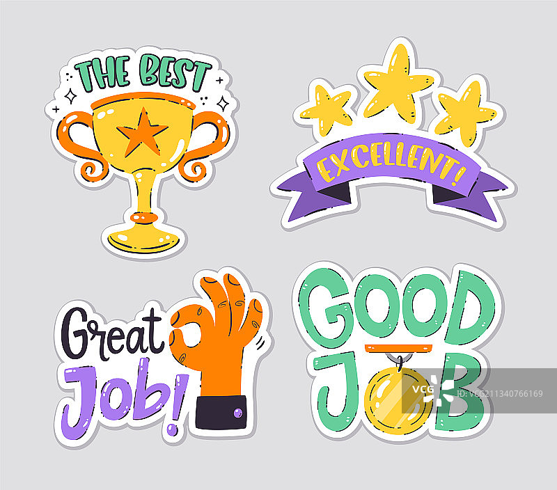 奖励贴纸图片素材