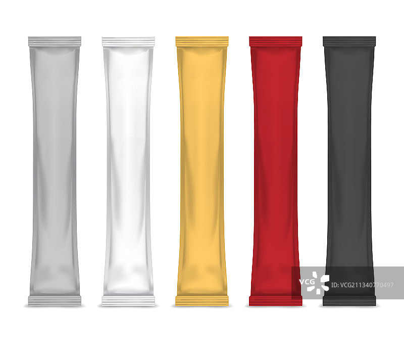 逼真3D彩色香包棒套装图片素材