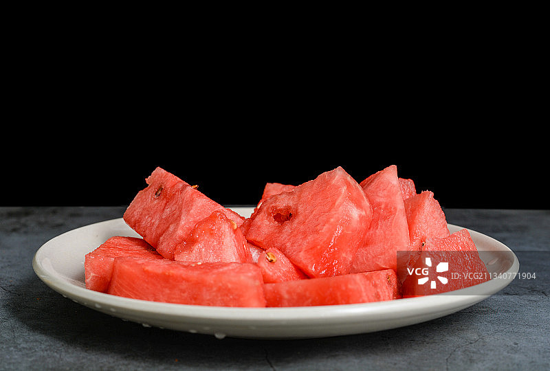 切块硒砂瓜西瓜图片素材