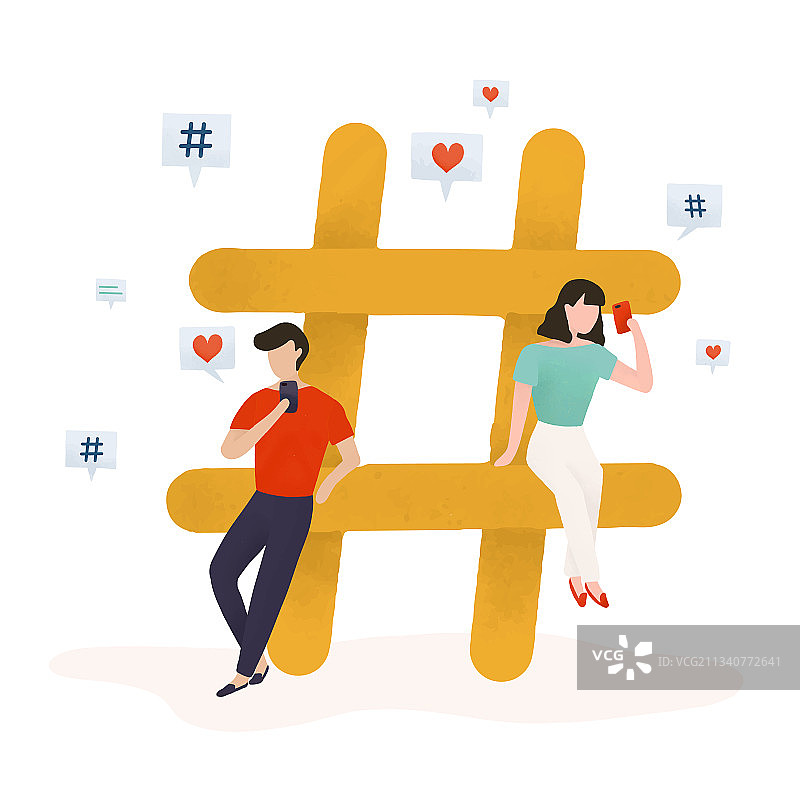 带有井号标签的用户图片素材