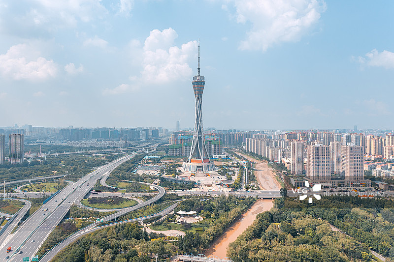 河南省郑州市经济开发区福塔图片素材