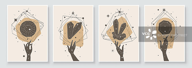 水晶宝石抽象当代艺术图片素材