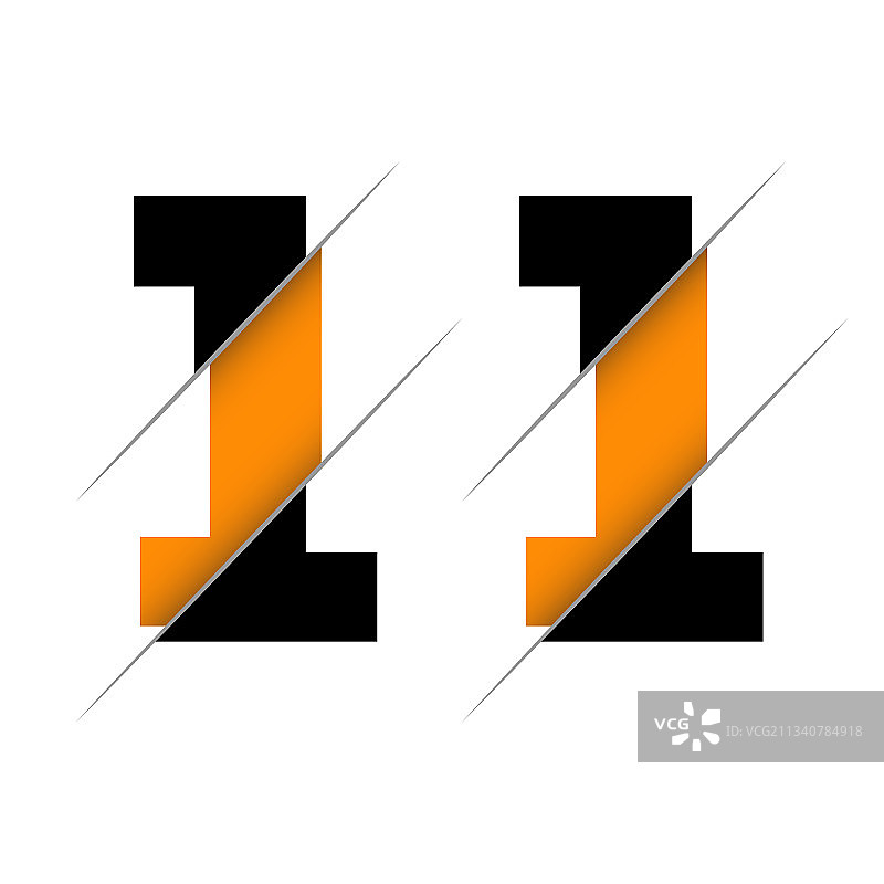 白色背景上隔离的数字11图片素材