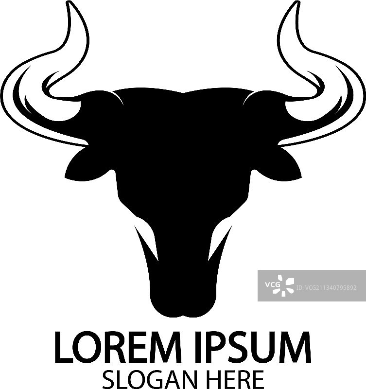 牛角logo和符号模板图标App图片素材