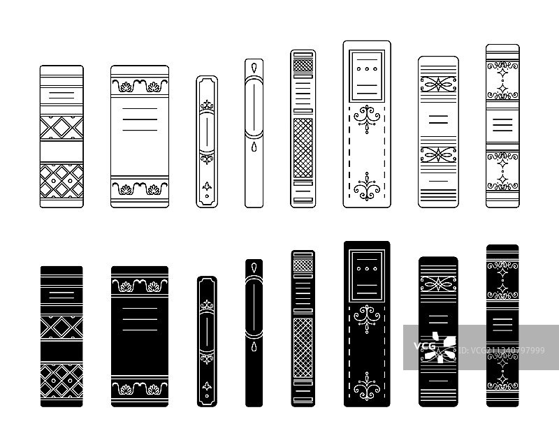 书籍轮廓简笔画素材图片素材