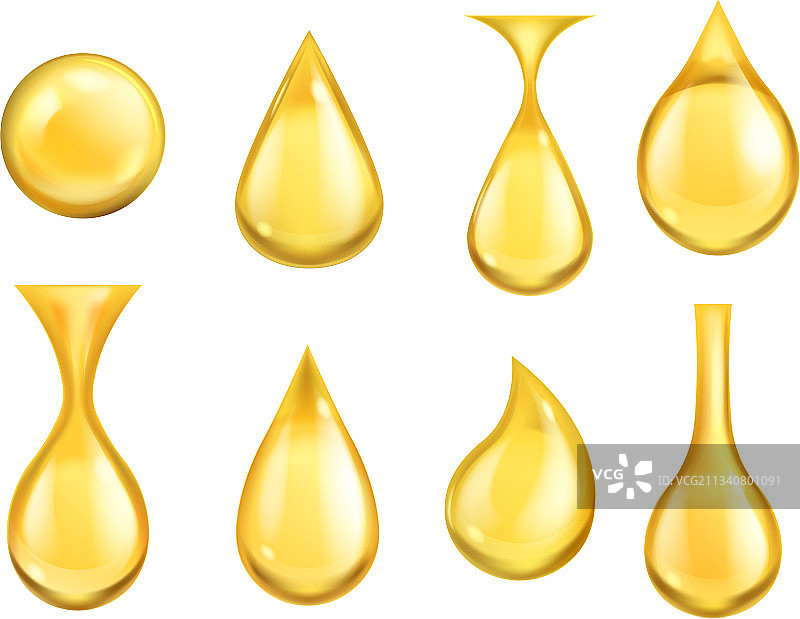 逼真的油滴蜂蜜滴落图片素材