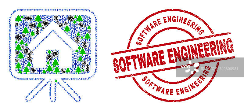 软件工程划痕印章房屋图片素材