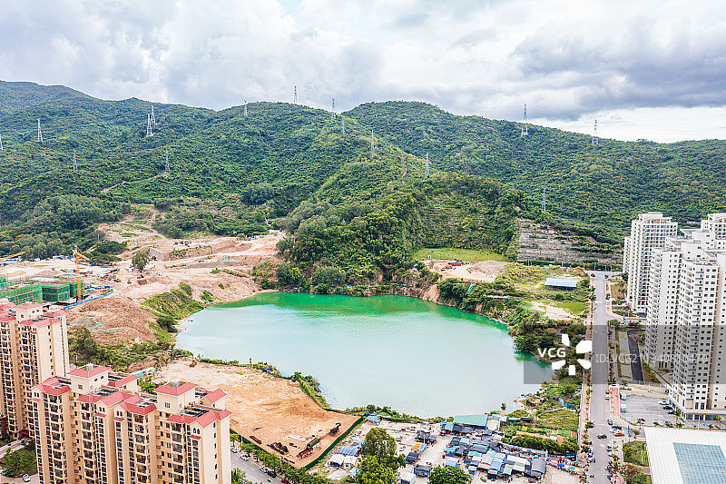海南省三亚市颂和水库图片素材