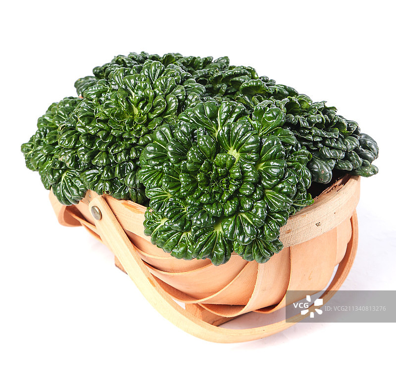 篮子里装着乌塌菜图片素材