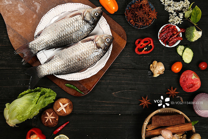 鲫鱼背景图片素材