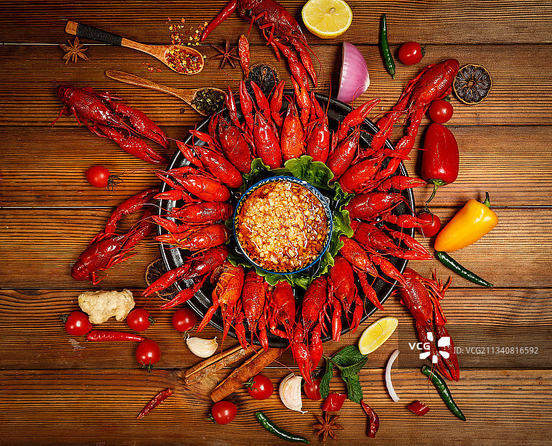 龙虾背景纹理图片素材