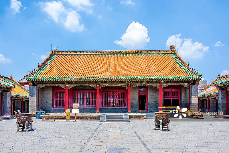 中国辽宁沈阳故宫后宫清宁宫图片素材
