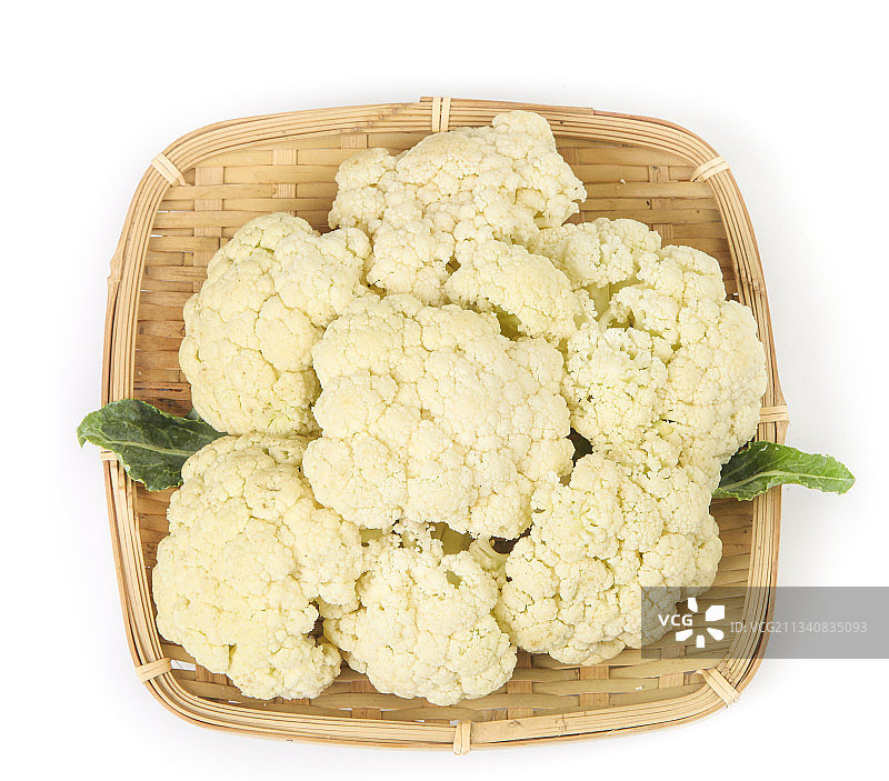 篮子里装着菜花图片素材