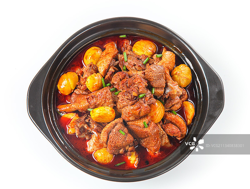 碗里装着板栗烧鸡图片素材