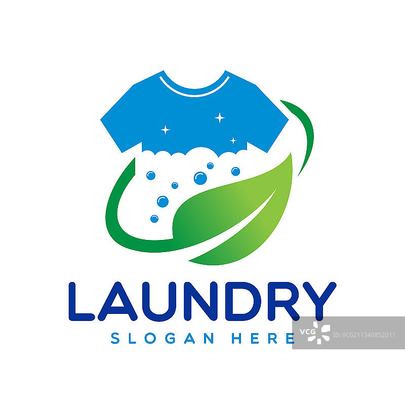 洗衣店logo设计模板图片素材