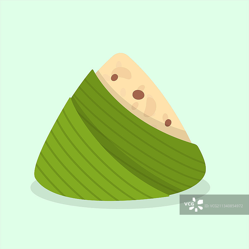 扁平风格龙舟粽子图片素材