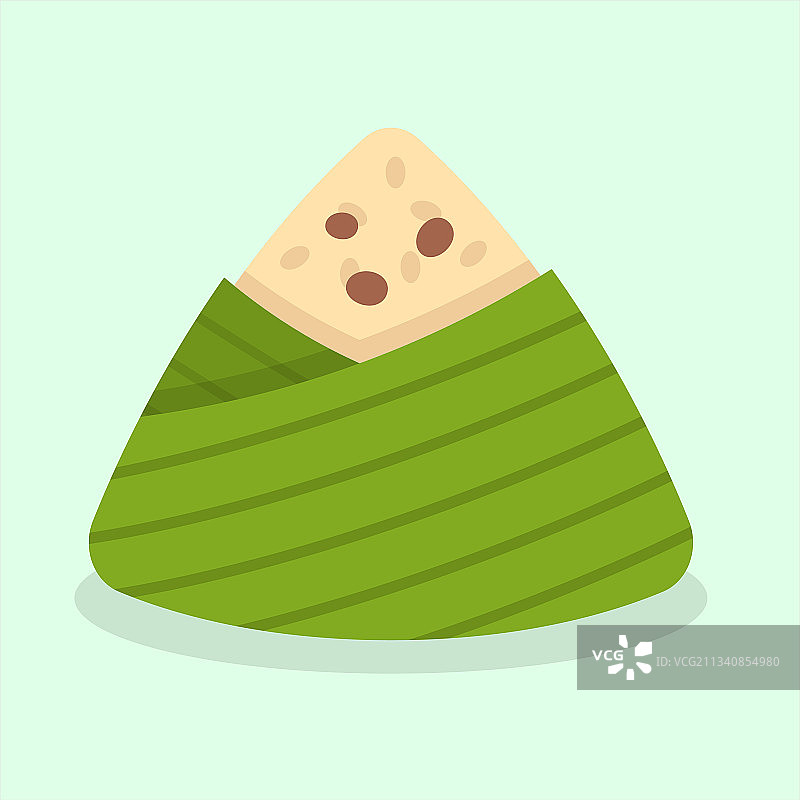 扁平风格龙舟粽子图片素材