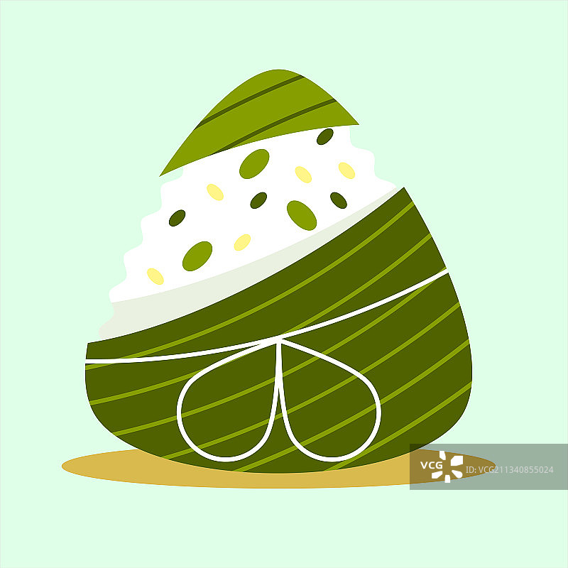 扁平风格龙舟粽子图片素材