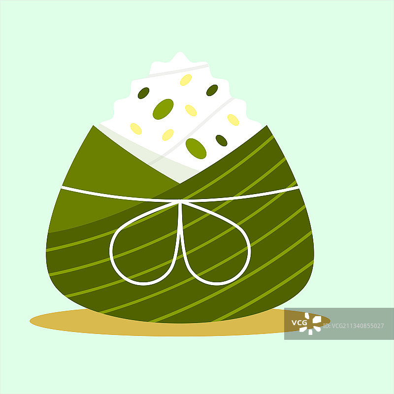 扁平风格龙舟粽子图片素材