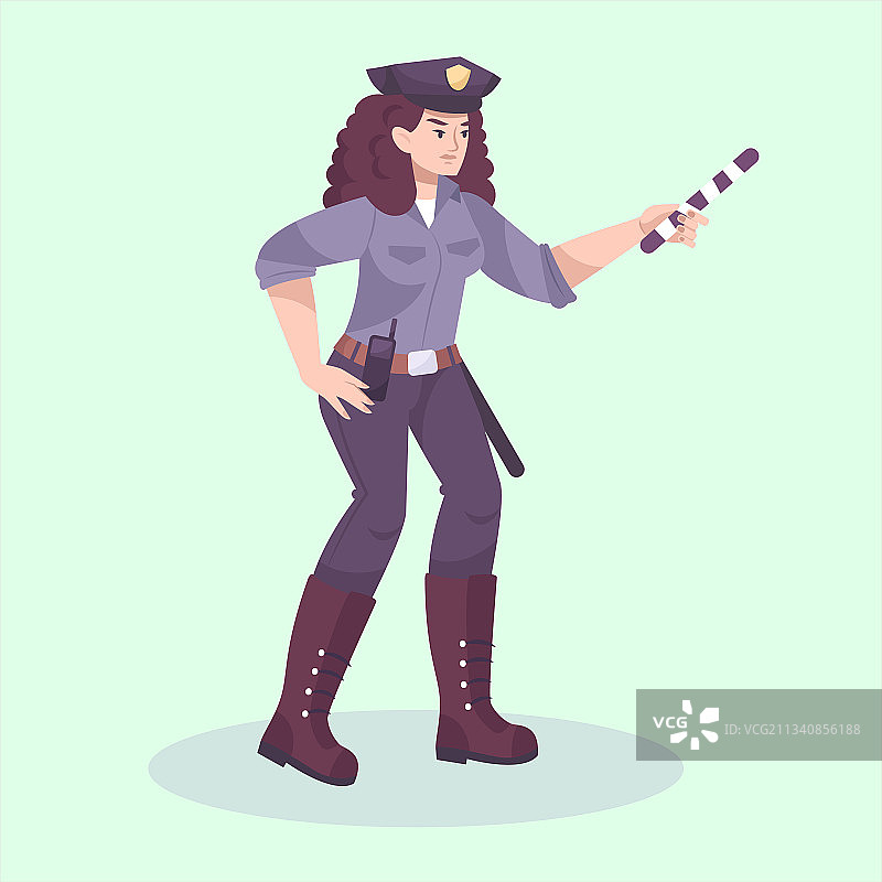 交通警察岗亭图片素材