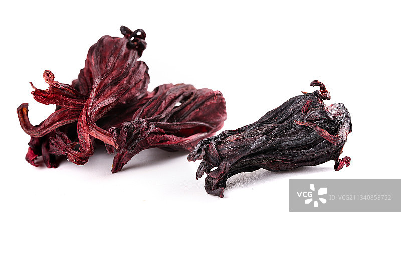 白底上放着云南洛神花图片素材