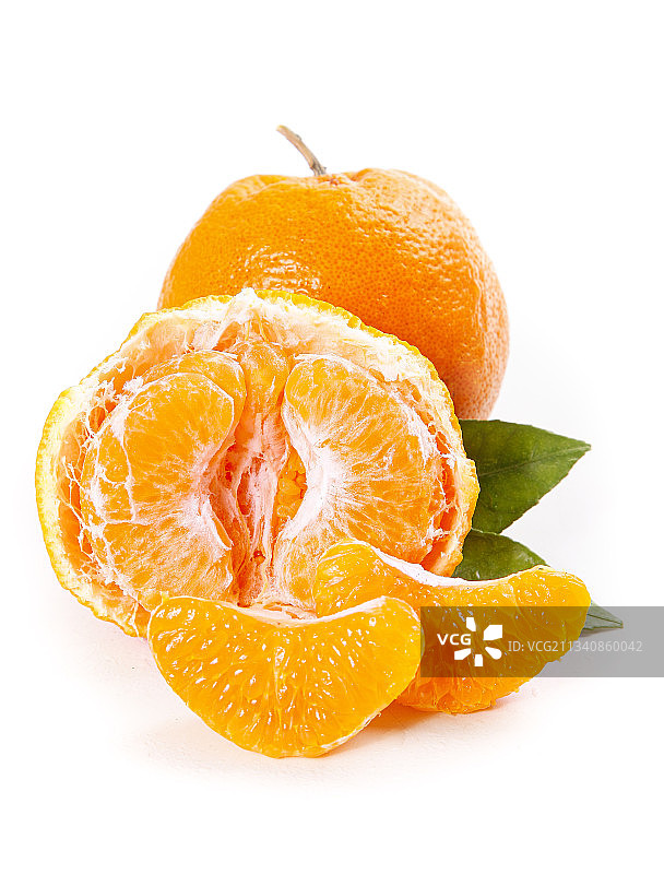 白底上的新鲜春见图片素材