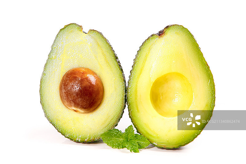 白底上的墨西哥牛油果图片素材