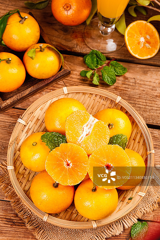 篮子里的武鸣沃柑图片素材
